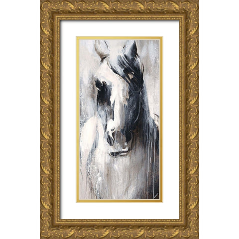 Prairie II Gold Ornate Wood Framed Art Print with Double Matting by Edmunds, Sydney