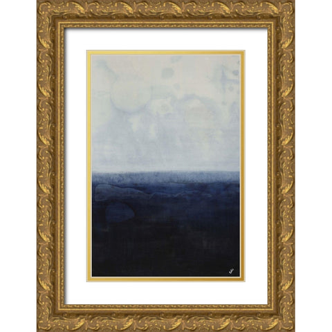 Ocean Wash Gold Ornate Wood Framed Art Print with Double Matting by Estes, Tyson