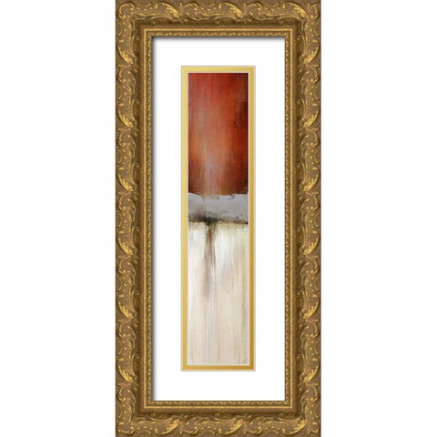 On the Way I Gold Ornate Wood Framed Art Print with Double Matting by Edmunds, Sydney