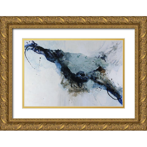 Swift Undercurrent Gold Ornate Wood Framed Art Print with Double Matting by Taylor, Kari