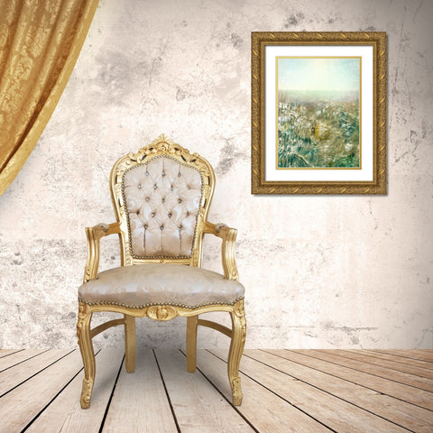 Ocean Dream II Gold Ornate Wood Framed Art Print with Double Matting by Ilosky, Pam