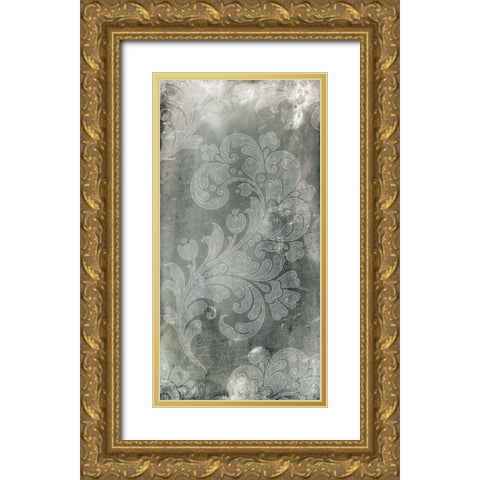 Silver Lace II Gold Ornate Wood Framed Art Print with Double Matting by Vision Studio