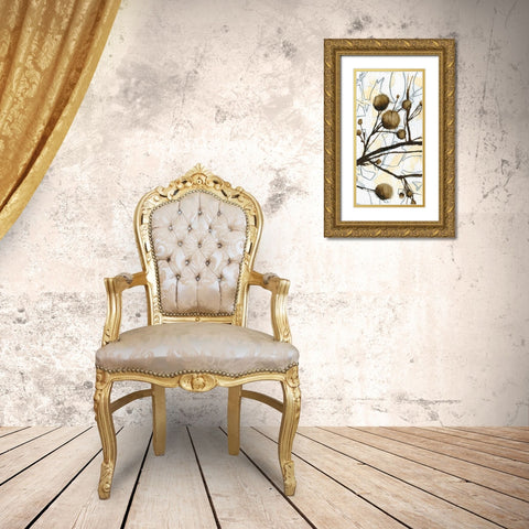 Willow Blooms II Gold Ornate Wood Framed Art Print with Double Matting by Goldberger, Jennifer