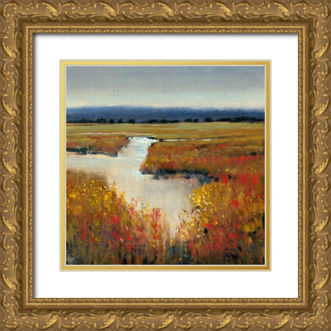 Marsh Land I Gold Ornate Wood Framed Art Print with Double Matting by OToole, Tim