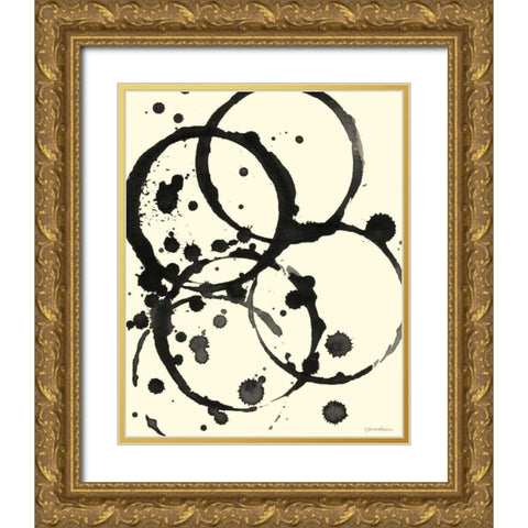 Astro Burst VI Gold Ornate Wood Framed Art Print with Double Matting by Lam, Vanna