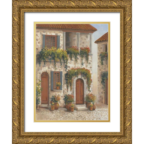 Afternoon Sun I Gold Ornate Wood Framed Art Print with Double Matting by OToole, Tim