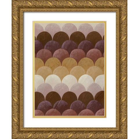 Plum Orchard II Gold Ornate Wood Framed Art Print with Double Matting by Zarris, Chariklia