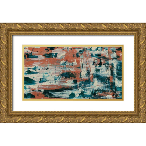 Pueblo I Gold Ornate Wood Framed Art Print with Double Matting by Stramel, Renee W.