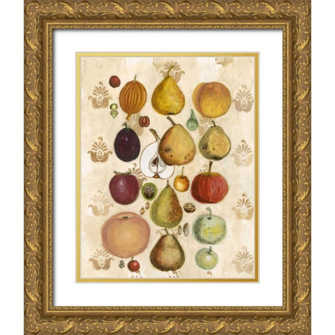 Edible Botanical II Gold Ornate Wood Framed Art Print with Double Matting by McCavitt, Naomi