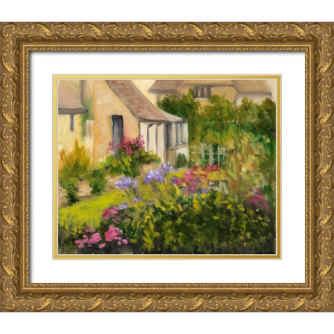 Cotswold Cottage II Gold Ornate Wood Framed Art Print with Double Matting by Weber, Mary Jean