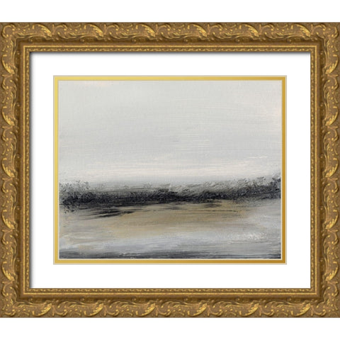 Mist I Gold Ornate Wood Framed Art Print with Double Matting by Gordon, Sharon