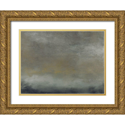 Luminous IV Gold Ornate Wood Framed Art Print with Double Matting by Gordon, Sharon