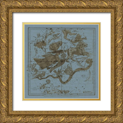 Zodiac III Gold Ornate Wood Framed Art Print with Double Matting by Evans, W.G.