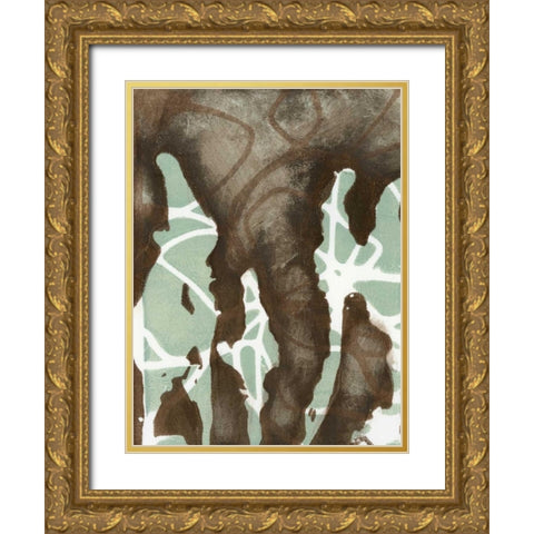 Silhouette Reversal I Gold Ornate Wood Framed Art Print with Double Matting by Goldberger, Jennifer