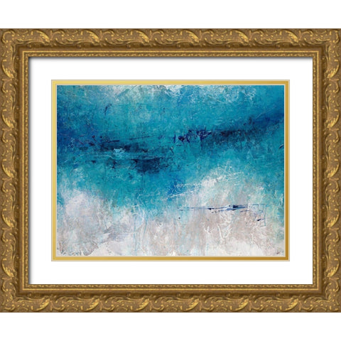 Reach III Gold Ornate Wood Framed Art Print with Double Matting by Schicker, Joshua