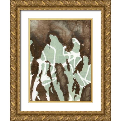 Silhouette Reversal II Gold Ornate Wood Framed Art Print with Double Matting by Goldberger, Jennifer