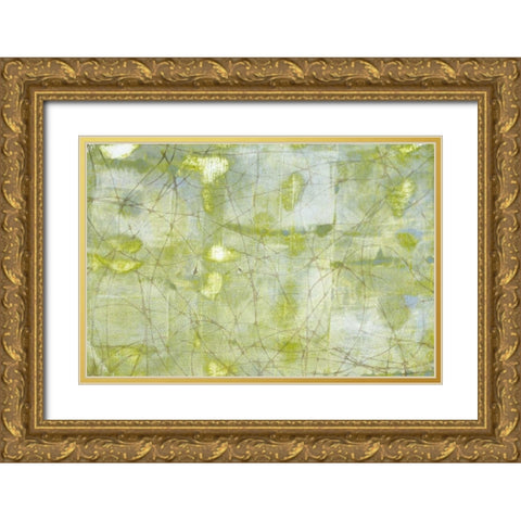 String Theory I Gold Ornate Wood Framed Art Print with Double Matting by Goldberger, Jennifer