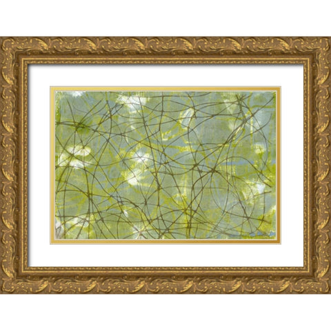 String Theory IV Gold Ornate Wood Framed Art Print with Double Matting by Goldberger, Jennifer