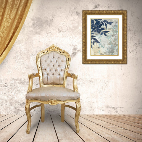 Aquarelle Shadows I Gold Ornate Wood Framed Art Print with Double Matting by Meagher, Megan