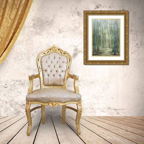 Crossroad I Gold Ornate Wood Framed Art Print with Double Matting by Crawford, Beverly