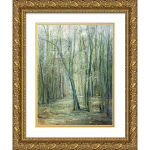 Crossroad II Gold Ornate Wood Framed Art Print with Double Matting by Crawford, Beverly