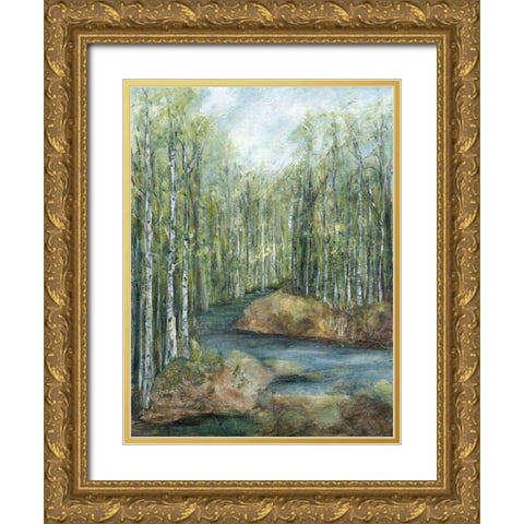 Adventure I Gold Ornate Wood Framed Art Print with Double Matting by Crawford, Beverly