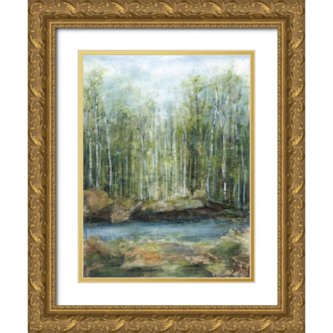Adventure II Gold Ornate Wood Framed Art Print with Double Matting by Crawford, Beverly
