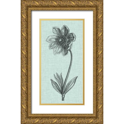 Celadon Beauty II Gold Ornate Wood Framed Art Print with Double Matting by Vision Studio