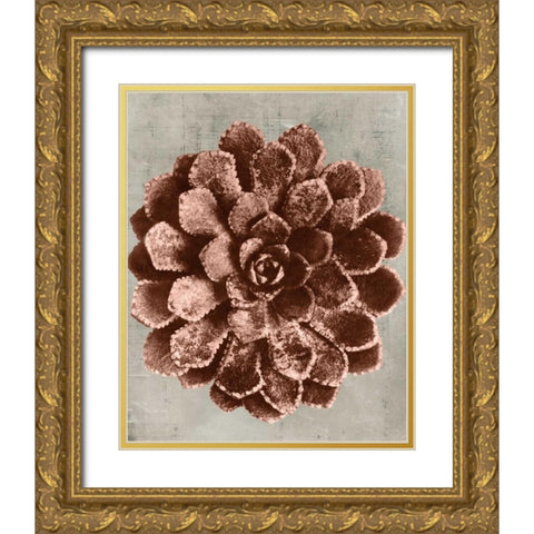 Blossfeldt Redeux II Gold Ornate Wood Framed Art Print with Double Matting by Vision Studio