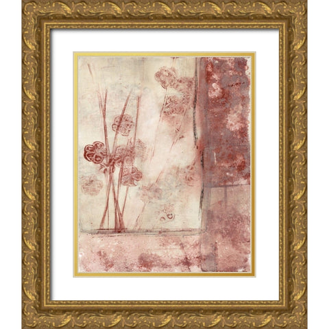 Framed Blossoms II Gold Ornate Wood Framed Art Print with Double Matting by Goldberger, Jennifer