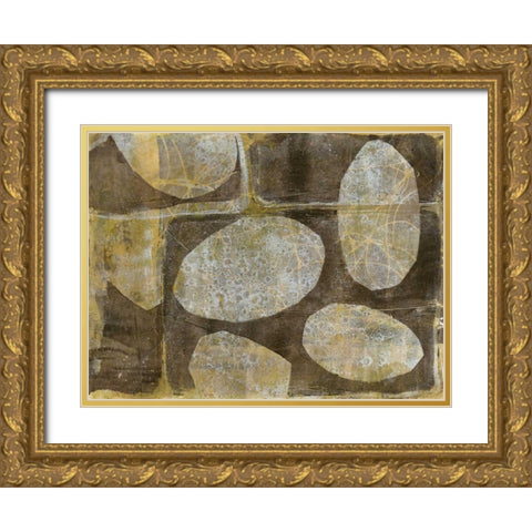 River Rock I Gold Ornate Wood Framed Art Print with Double Matting by Goldberger, Jennifer