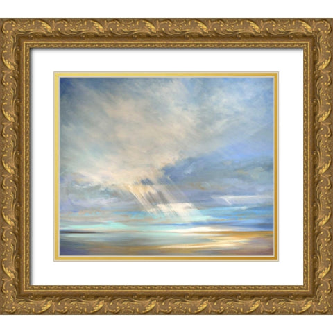 Heavenly Light II Gold Ornate Wood Framed Art Print with Double Matting by Finch, Sheila