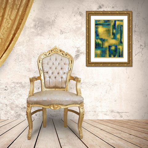Unconditional II Gold Ornate Wood Framed Art Print with Double Matting by Stramel, Renee W.