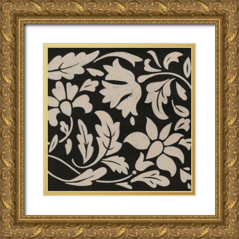 Ginter Charcoal III Gold Ornate Wood Framed Art Print with Double Matting by Zarris, Chariklia