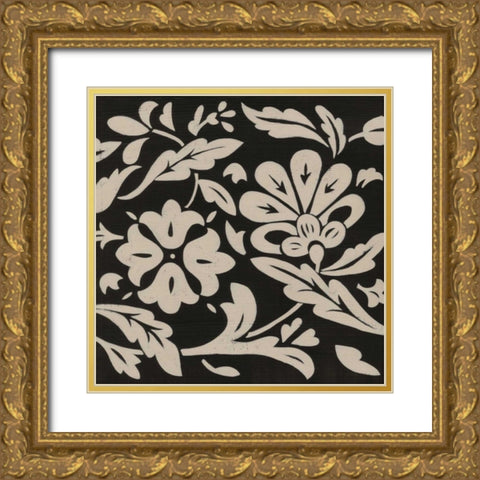 Ginter Charcoal IV Gold Ornate Wood Framed Art Print with Double Matting by Zarris, Chariklia