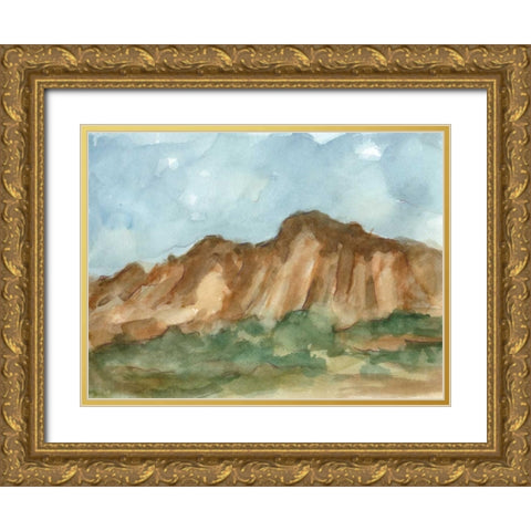 Watercolour Sketchbook IX Gold Ornate Wood Framed Art Print with Double Matting by Harper, Ethan