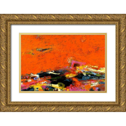 Jubilation Gold Ornate Wood Framed Art Print with Double Matting by Bothne, Janet