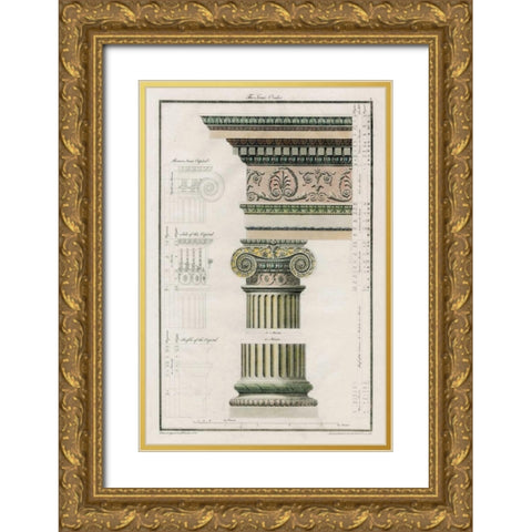 The Iconic Order Gold Ornate Wood Framed Art Print with Double Matting by Richardson
