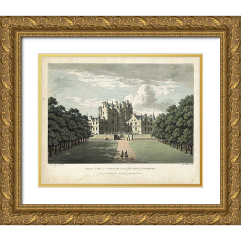 Watts Views II Gold Ornate Wood Framed Art Print with Double Matting by Watts, W.