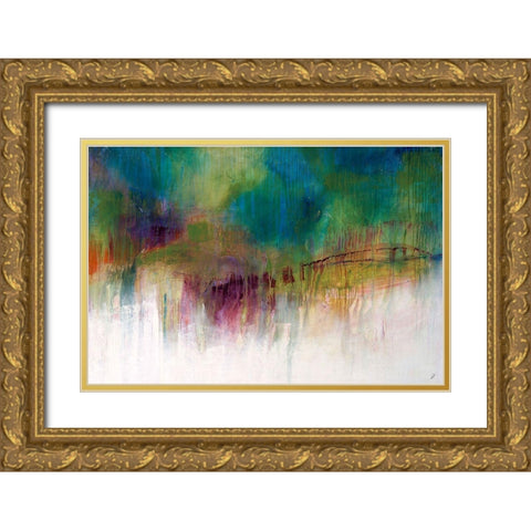 Efflorence Spring Gold Ornate Wood Framed Art Print with Double Matting by Schicker, Joshua