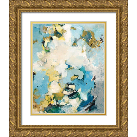 Put On Blast Gold Ornate Wood Framed Art Print with Double Matting by Taylor, Kari