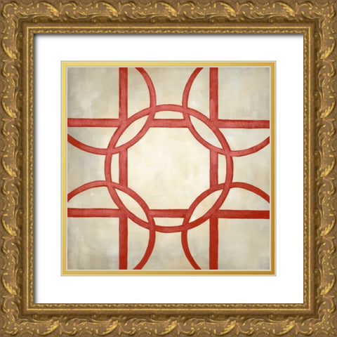 Classical Symmetry XII Gold Ornate Wood Framed Art Print with Double Matting by Zarris, Chariklia