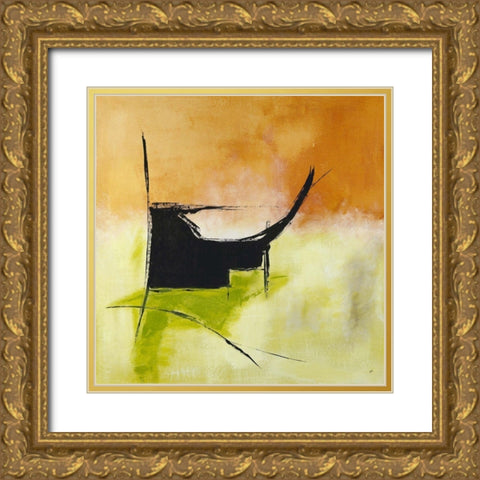 Palanquin Gold Ornate Wood Framed Art Print with Double Matting by Abe, Brent