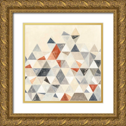 Division and Connection II Gold Ornate Wood Framed Art Print with Double Matting by Meagher, Megan