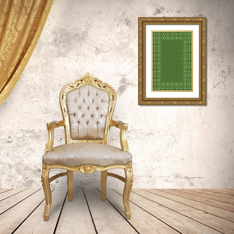 St. Pattys Collection E Gold Ornate Wood Framed Art Print with Double Matting by Vision Studio