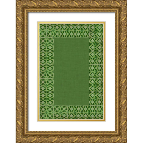St. Pattys Collection E Gold Ornate Wood Framed Art Print with Double Matting by Vision Studio