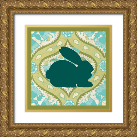 Decorative Easter Collection E Gold Ornate Wood Framed Art Print with Double Matting by Vision Studio