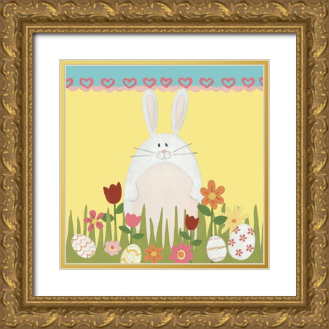 Easter Sweeties Collection A Gold Ornate Wood Framed Art Print with Double Matting by Vess, June Erica
