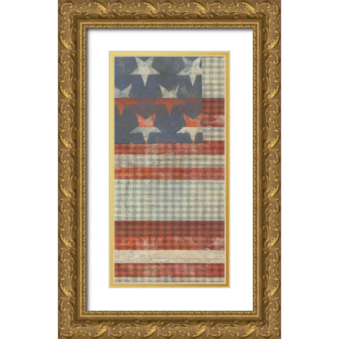 Fourth on the Farm Collection B Gold Ornate Wood Framed Art Print with Double Matting by Studio W