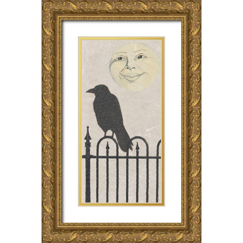 Vintage Halloween Collection B Gold Ornate Wood Framed Art Print with Double Matting by Popp, Grace